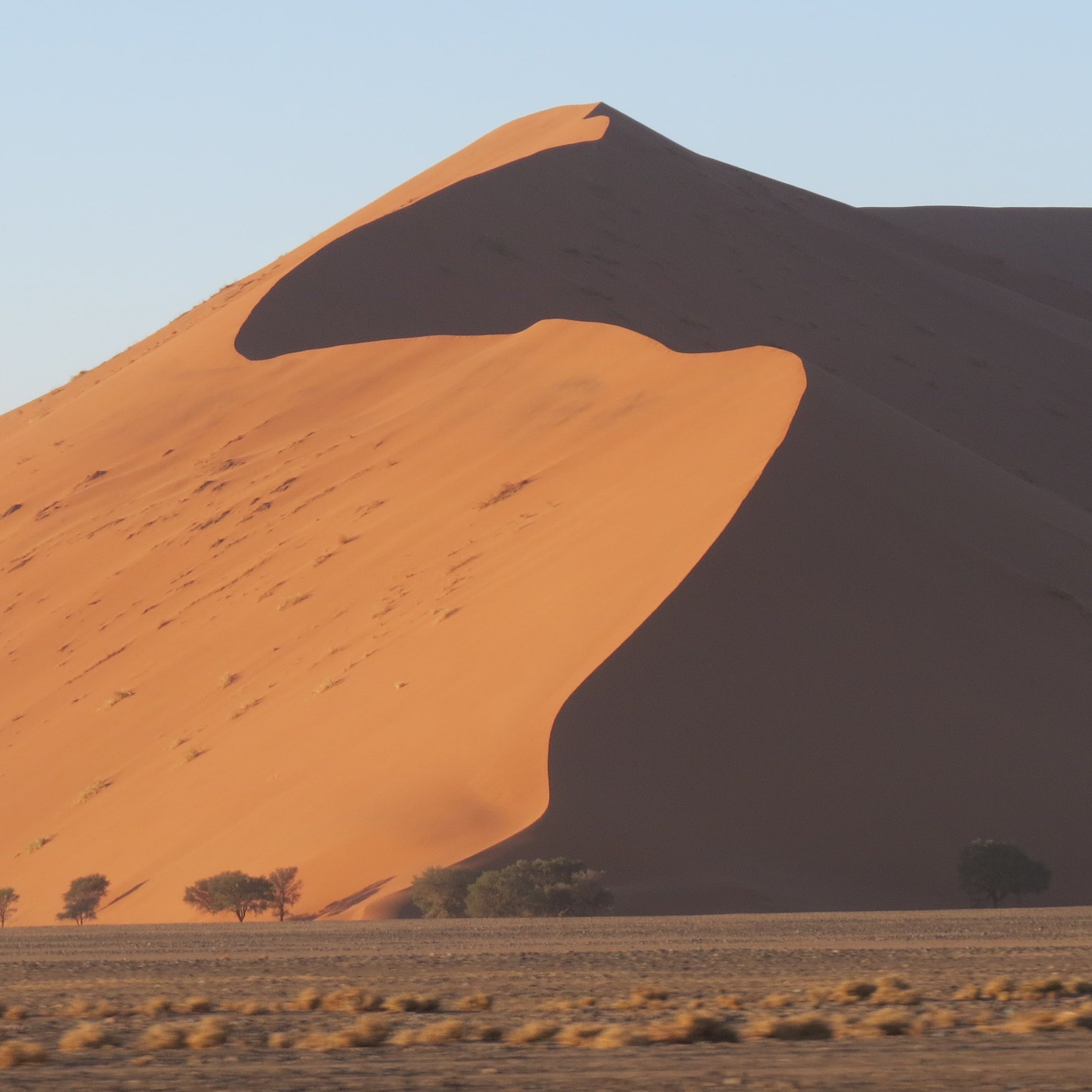 Große rote Düne in der Wüste Sossusvlei in Namibia
